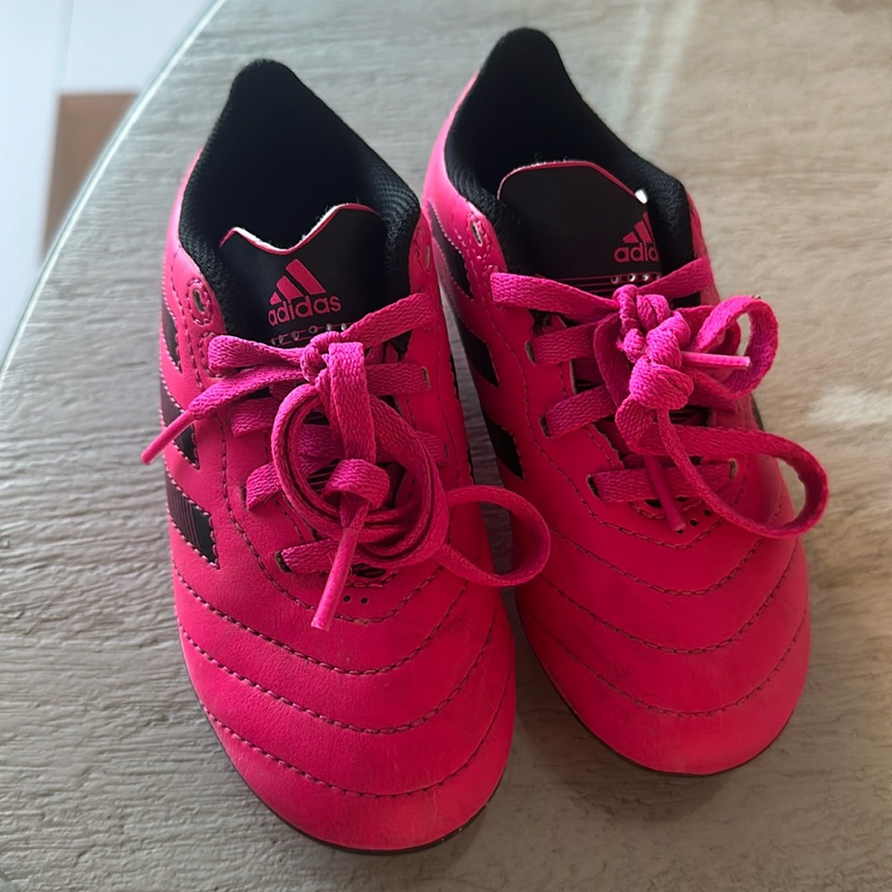 Adidas Cleats Hot Pink Size 10 little kids